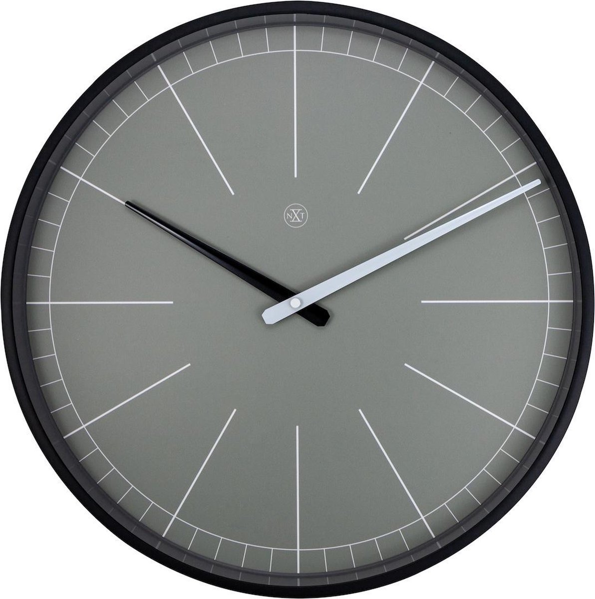 nXt Gray – Wandklok – 40 cm – Metaal – Grijs