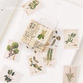 90 Stuks Leuke Scrapbook Stickers - Botanisch - Knutselen - Hobby - Stickers - Decoratie - Versiering
