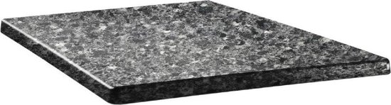 Tijd Minachting Ongedaan maken Topalit Classic Line vierkant tafelblad zwart graniet 60cm Topalit Classic  Line... | bol.com