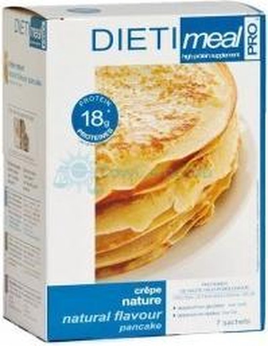 Pannenkoek Naturel Eiwitdieet - 18 x 7 gr - Maaltijdvervanger