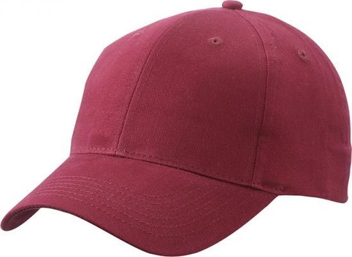 6 panel baseball cap Bordeaux