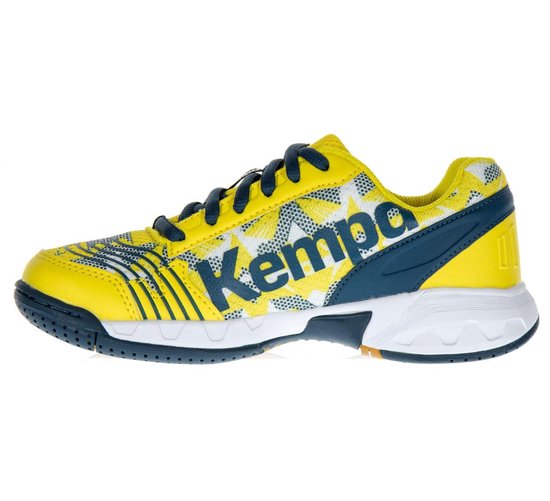 Kempa Attack Junior handbalschoenen Sportschoenen - Maat 35 - Unisex -  geel/blauw | bol.com
