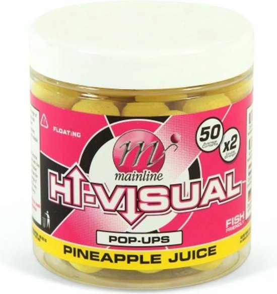 Mainline Hi Visual Pop-ups - Yellow Pineapple Juice - 12mm - Geel