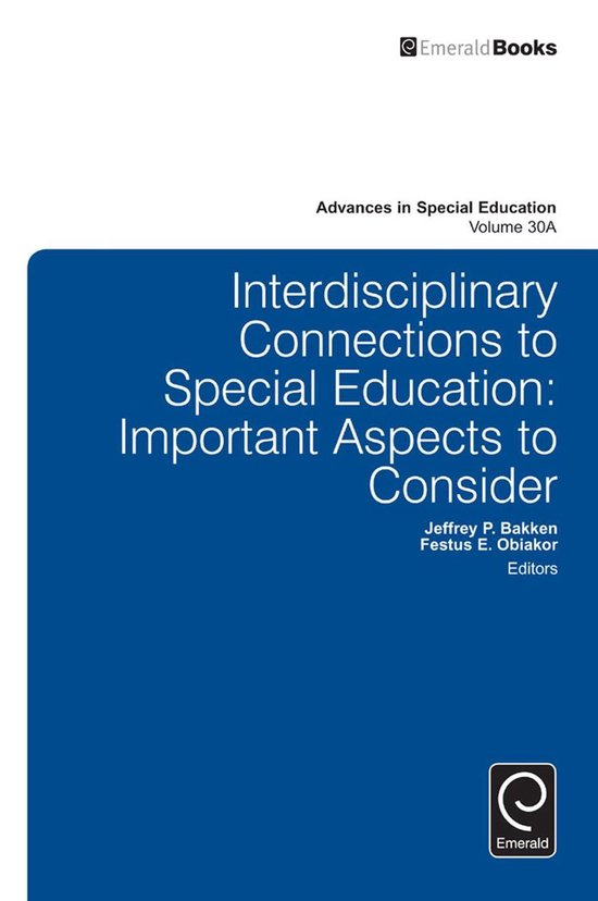 Interdisciplinary Connections to Special Education - cover