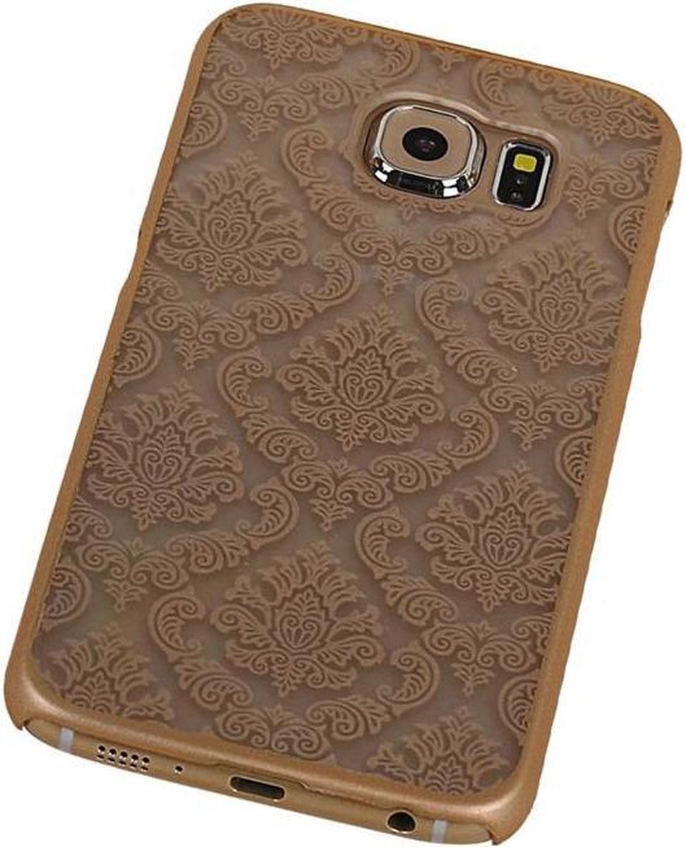 Samsung Galaxy S6 Hardcase Brocant Vintage Goud - Back Cover Case Bumper Hoesje