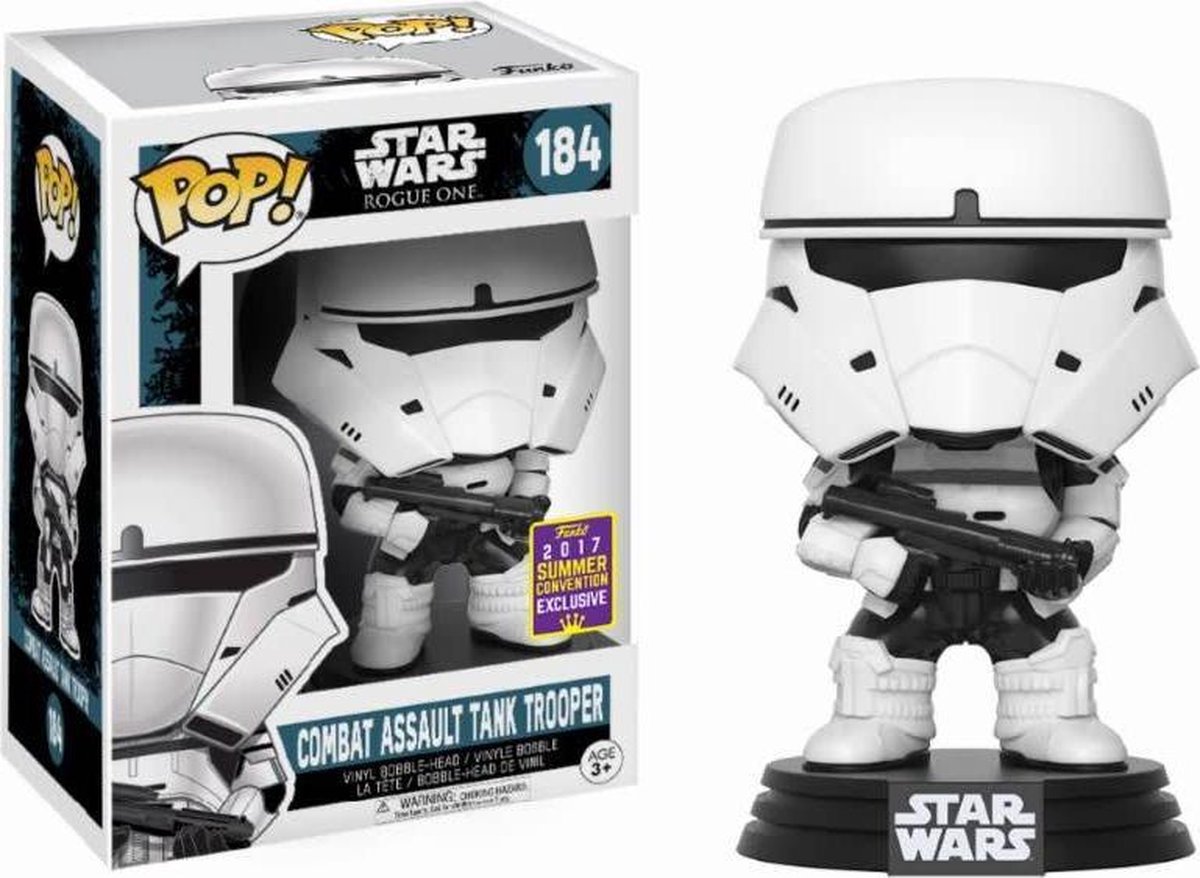 Funko Pop! Star Wars Combat Assault Tank Trooper #184 Summer Convention Exclusive [7.5 10]