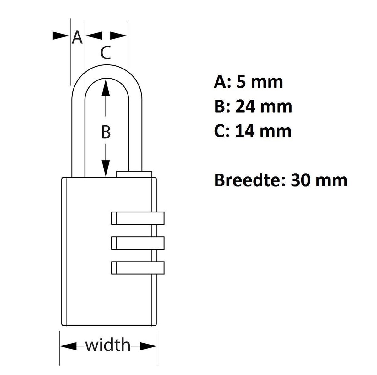 Aluminium slot 38 mm Yale groen