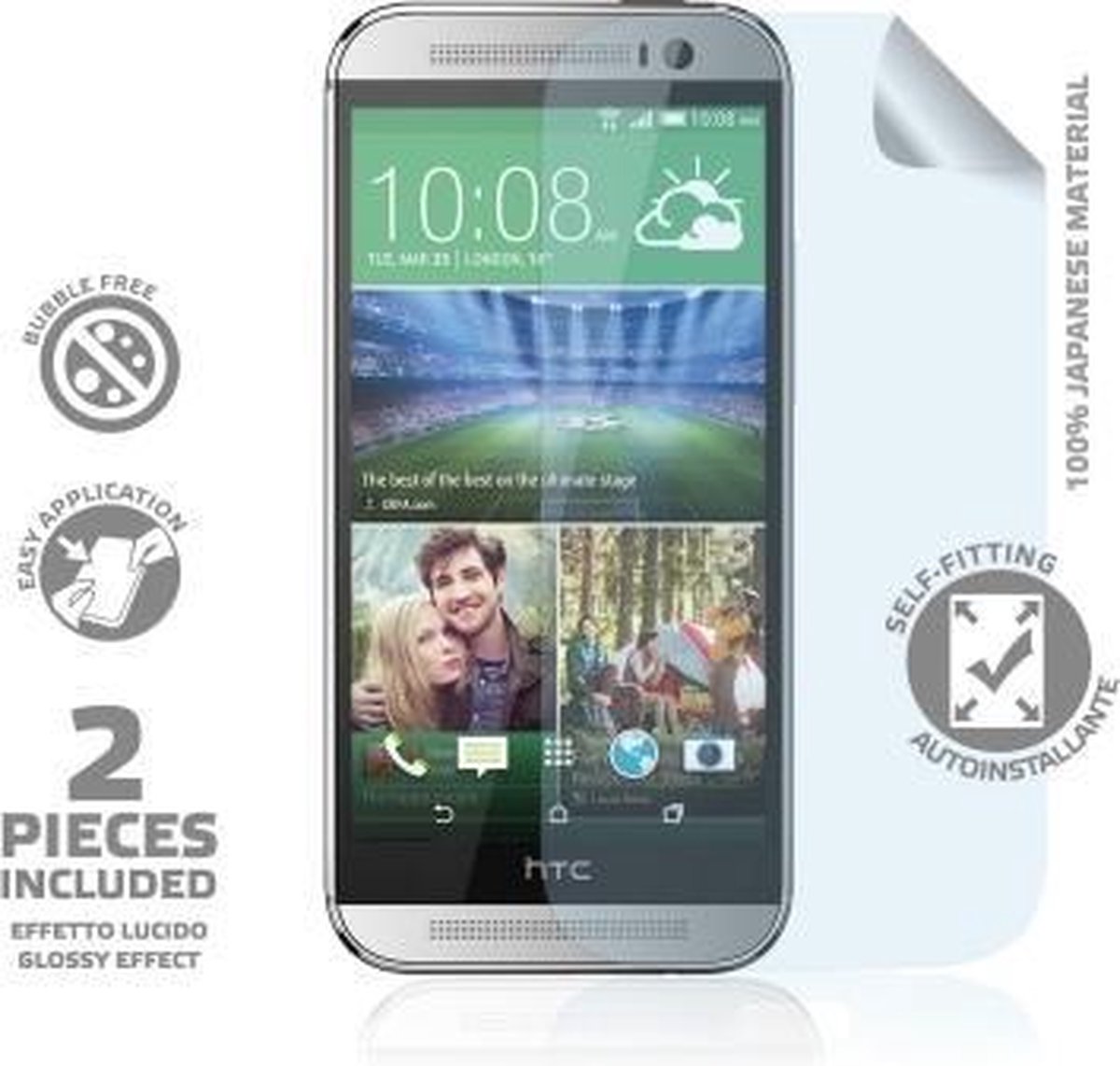 Celly Screenprotector / schermbeschermer Perfetto voor HTC One (M8)