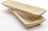 paulownia houten tray naturel set a 2