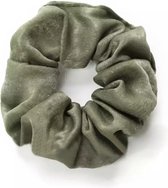 Scrunchie kraagjeskopen.nl - Zijdezachte haarwokkel haarelastiek groen - 1 stuk - scrunchies