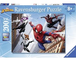 foto van Ravensburger Spiderman de kracht van de spin - legpuzzel - 200 stukjes