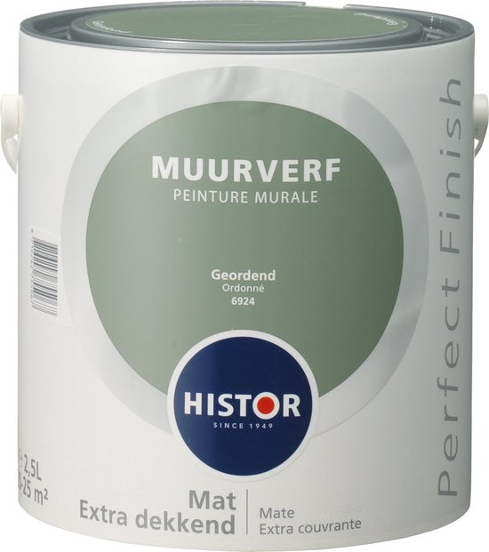 Histor Finish Muurverf Mat - Liter - Geordend | bol.com