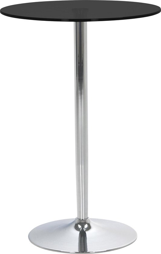 Trouwens strelen Vervolg 24Designs Statafel Rikke - Hoogte 107 x diameter 70 cm - Zwart Glas |  bol.com