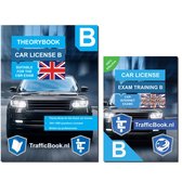 Driving Car License B Theorybook English + 15 hours online exam training 2022