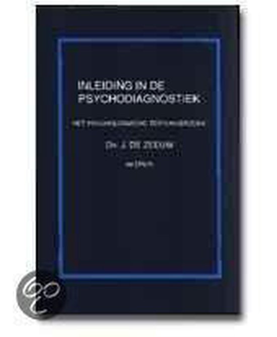 Inleiding in de psychodiagnostiek - cover