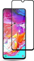 Full-Cover Tempered Glass - Geschikt voor Samsung Galaxy A70 Screen Protector - Zwart
