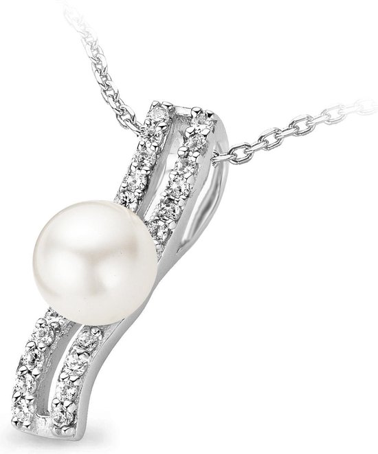 Orphelia Hanger + Ketting Shell Pearl Raille Zirconium ZH-4714