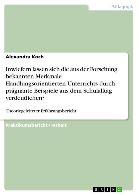 Inwiefern lassen sich die aus der Forschung bekannten Merkma ... - cover