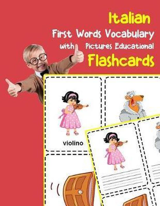 Flashcards for Toddlers- Italian First Words Vocabulary with ... - cover