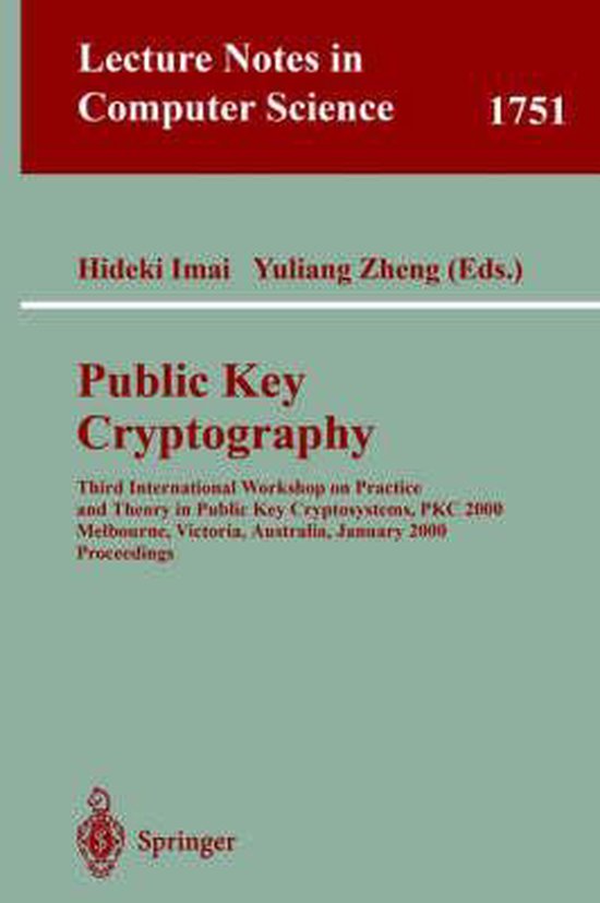 Public Key Cryptography - cover