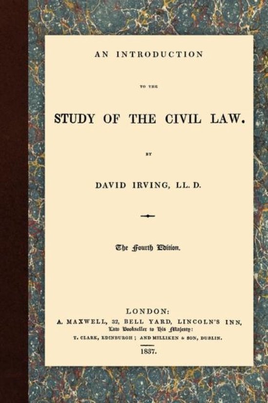 An Introduction to the Study of the Civil Law - cover