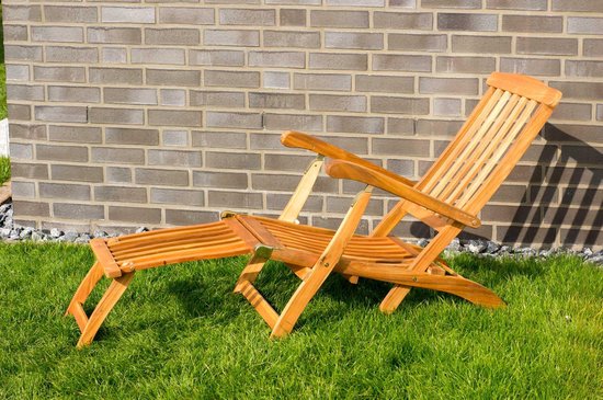 Lot toekomst kousen Ligstoel, zonnebed, relaxstoel, afneembaar voetdeel | bol.com