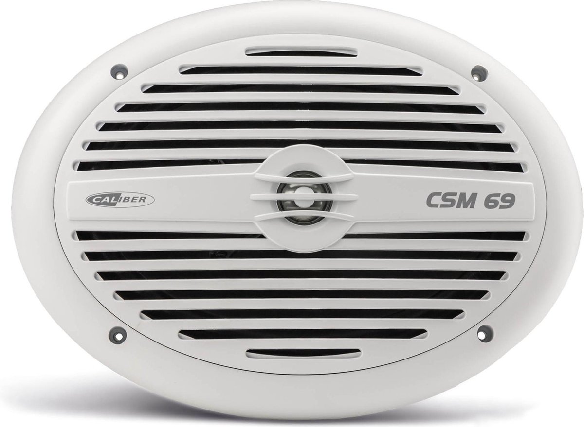 Caliber Marine Speaker voor Boten en Buiten - IP56 Waterresistant - 6x9 Inch - UV-Coating - Wit (CSM69-NEW) - Caliber