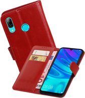 Zakelijke Bookstyle Hoesje voor Huawei Honor 10 Lite Rood