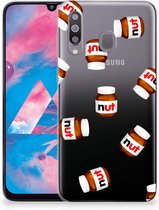 Geschikt voor Samsung Galaxy M30 Siliconen Case Nut Jar