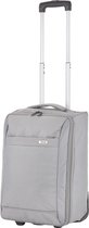 TravelZ Handbagage trolley | Handbagagekoffer 51cm | Ultralicht 1,7kg met 2 wiel | Volledig gevoerd | Grijs