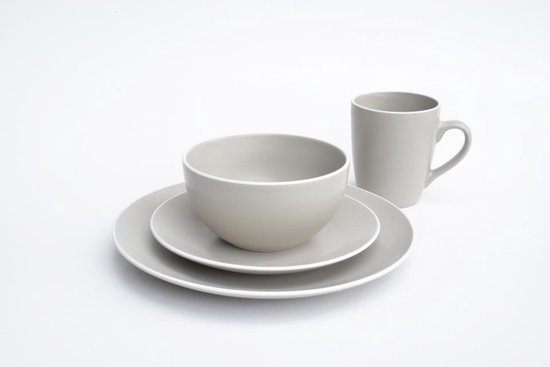 Gibson Home Rockaway Rond Aardewerk Servies Set, Service voor 4 (12 stuks), Wit Gibson Home Rockaway Rond Aardewerk Servies Set, Service voor 4 (12 stuks), Wit