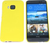 HTC one M9 Hard Case Hoesje Geel Yellow