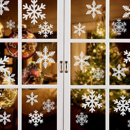 Salie Prelude ruw Kerst sneeuw decoratie raam stickers (herbruikbaar) | bol.com