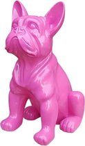 Stoobz Design Franse Bulldog Beeld - 40x34 cm - Roze