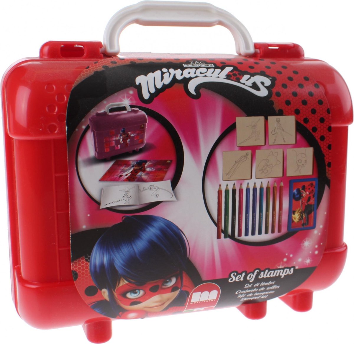 Multiprint Kleurset Miraculous 19-delig Lichtroze