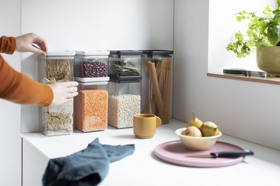 Brabantia Tasty+ boîte à provisions empilable 1,6 litre - Dark Grey