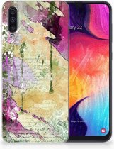 Geschikt voor Samsung Galaxy A50 TPU Hoesje Letter Painting