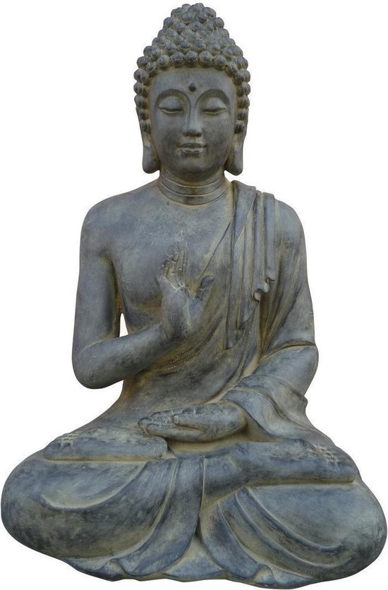Stone-Lite Deco Garden statue Bouddha noir 817XL