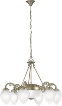 EGLO Imperial - Hanglamp - 8 Lichts - Ø700mm. - Brons - Wit