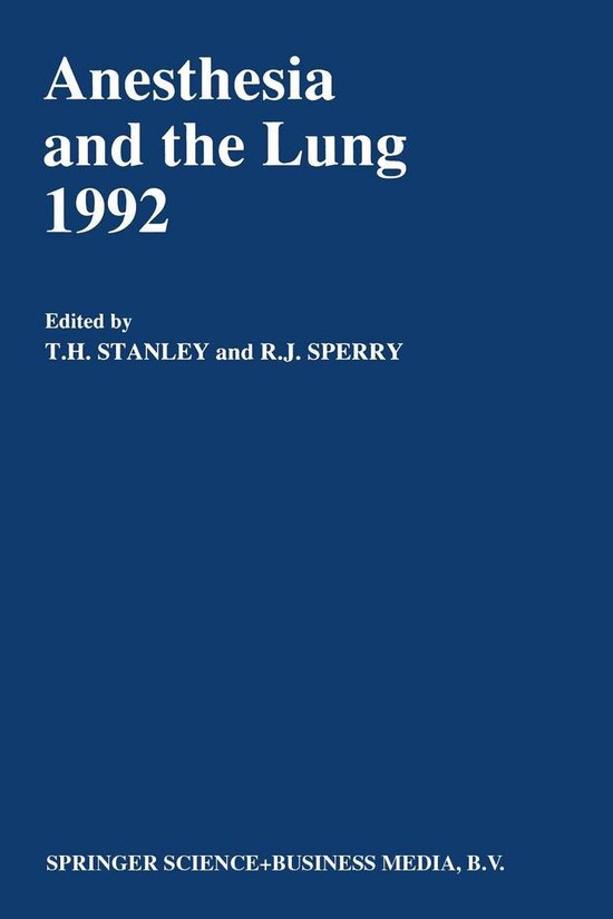 Medicine (R0) - Anesthesia and the Lung 1992 - cover