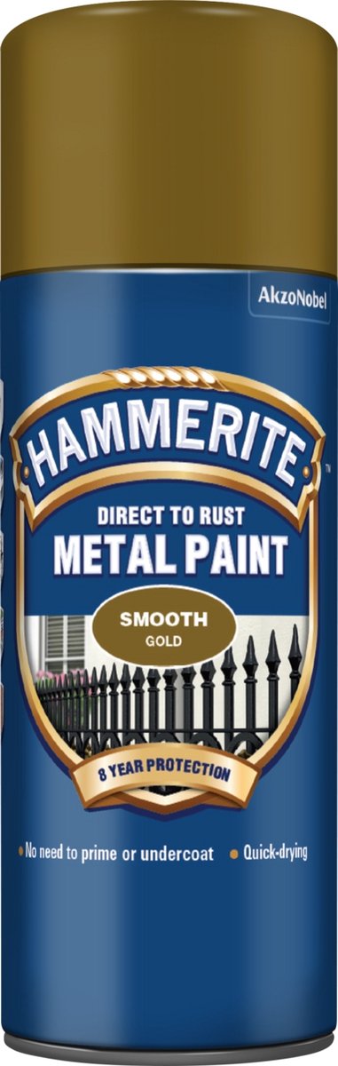 Hammerite Direct To Rust Metal Paint Aerosol Smooth Finish 0,4 l