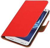 Bookstyle Wallet Case Hoesjes voor Moto Droid Turbo 2 Rood