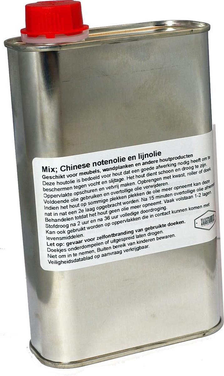 Zaagfabriek mix Chinese notenolie & lijnzaad olie voor houten meubels 250 ml