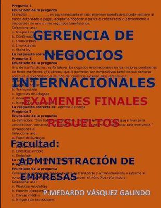 Gerencia de Negocios Internacionales-Ex�menes Finales Resu ... - cover