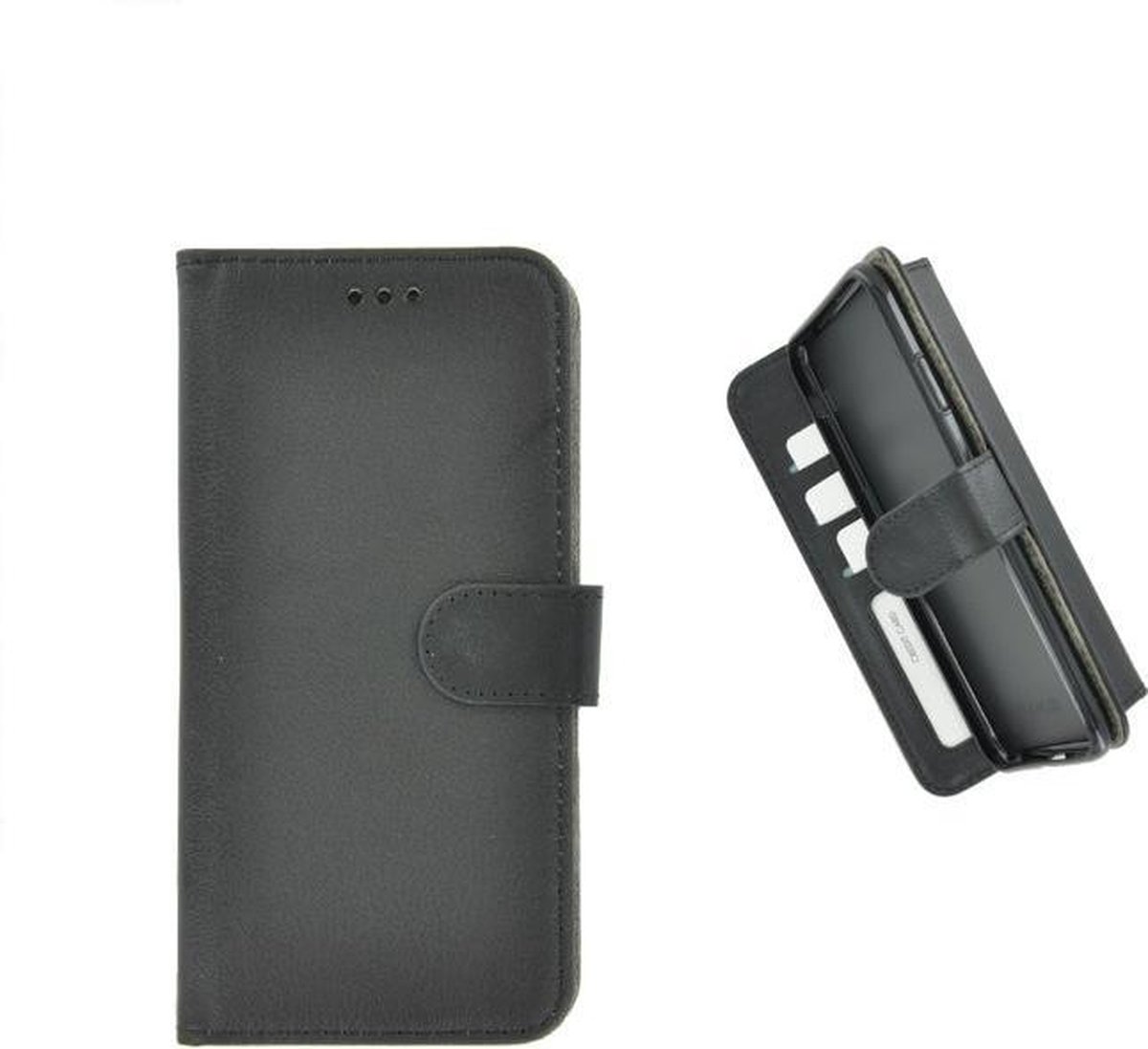 Pearlycase® zwart hoes wallet book case Geschikt voor Samsung Galaxy A9 2018