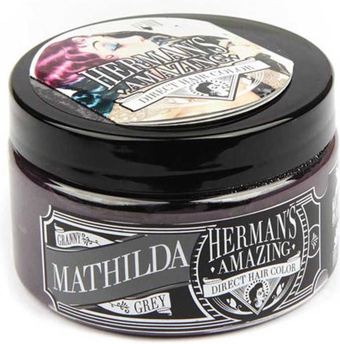Mathilda Granny grey. semi permanente haarverf grijs - 115 ml - Hermans Amazing Haircolor