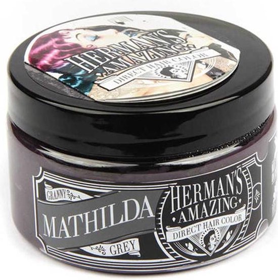 Specificiteit fascisme berekenen Mathilda Granny grey. semi permanente haarverf grijs - 115 ml - Hermans  Amazing Haircolor | bol.com