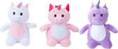 PMS Pluche Eenhoorn, paars, wit of roze