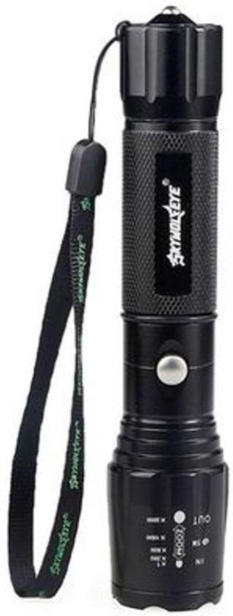 Mini zaklamp - zoom - militair - fel licht - DisQounts