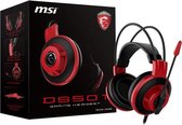 MSI DS501 Stereofonisch Hoofdband Zwart, Rood hoofdtelefoon